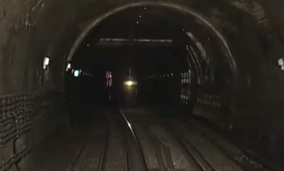 Still taken from East London and District train video.